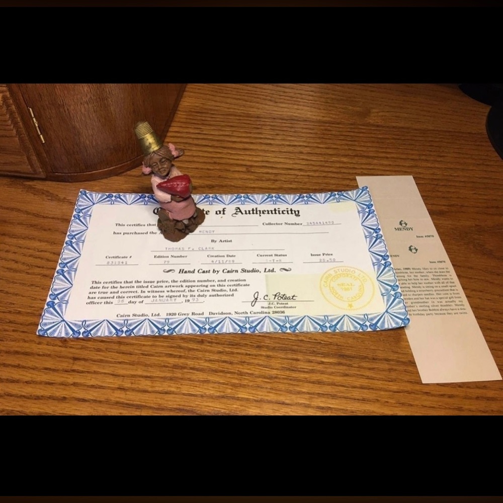 Tom Clark Mendy w COA & story card